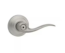 Kwikset Tustin Privacy Bed & Bath Door Handle In Satin Nickel Model 97300-817