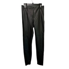 Lysse S Hi Waist Vegan Leather Leggings Pants Black 1379 Slimming Stretch