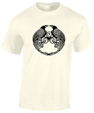 2 RAVENS MENS T SHIRT VIKING ODIN THOR LOKI CELTIC NORSE DESIGN COOL TOP