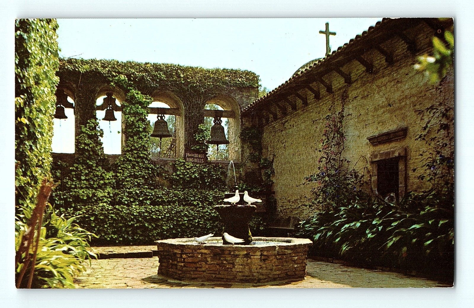 Bells The Sacred Garden Mission San Juan Capistrano California Postcard D4