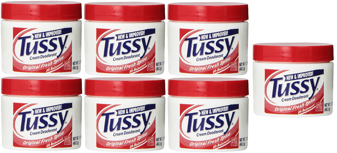 Tussy Deodorant Cream Original, Fresh Spice 1.70 Oz (7 Pack