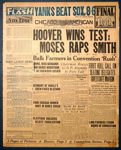 1928 Chicago Newspaper Collection - Herbert Hoover Republican Convention - Picture 4 of 9
