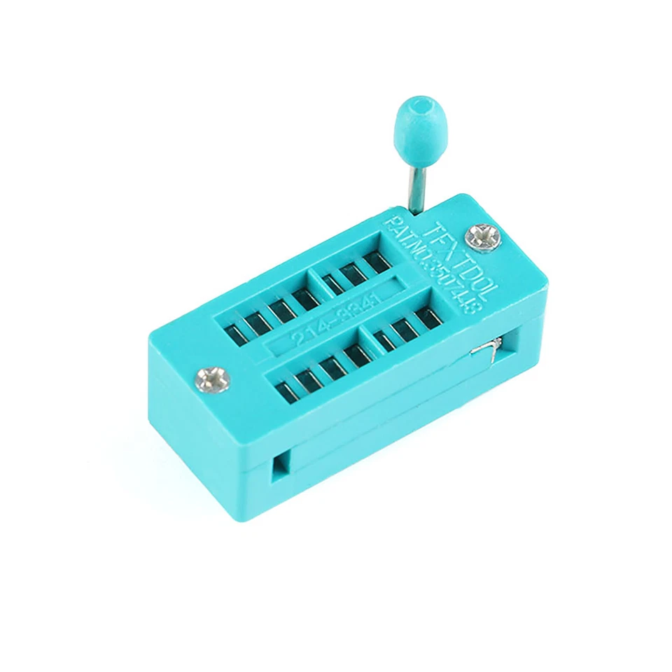 ZIF IC Buchse 14, 16, 18, 20, 24, 28, 40 Pins Universal Prüf DIP Stecker grün - Bild 3 von 4