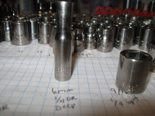 USA Craftsman sockets metric SAE 1/4 3/8 1/2 drive shallow deep price each - Picture 82 of 251