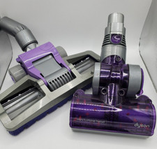 2 Dyson Attachment Mini Turbo Turbine Brush  Bare Floor Tool Vacuum Head Purple