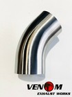 2" INCH 50.8mm 45 Degree Short Leg Mandrel Bend 304 Stainless Exhaust Pipe
