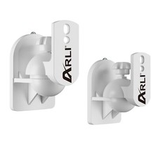 2x Wandhalter für Lautsprecher Universal Wandhalterung Boxen Wand Halter weiss