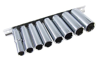 DEEP SOCKET SET 9PC 3/8'' DRIVE METRIC LONG REACH 10-19MM LIFETIME WARRANTY