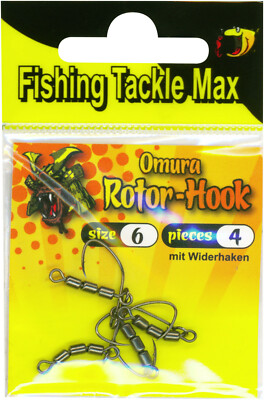 FTM Omura Rotor Hook Gr.6 Forelle UL-Angeln Fishing-Tackle Max