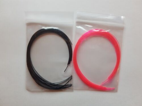 30x Long 150mm Hearing Aid Cleaning Wire Rods - 15x Red & 15x Black - Slim Tubes - 第 1/3 張圖片