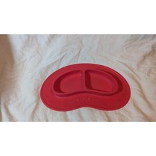 NUBY Silicone Mat Divided Dish Red