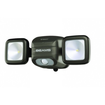 Mr. Beams High Performance Motion-Sensing LED Dark Brown 500 lm Spotlight 1 pk