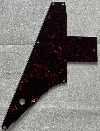Custom For Gibson 76 Explorer Re-Issue Style Guitar Pickguard Brown Tortoise