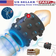 Penis Cock Ring Vibrator G-spot Dildo Massager Sex Toys For Women Men Couples