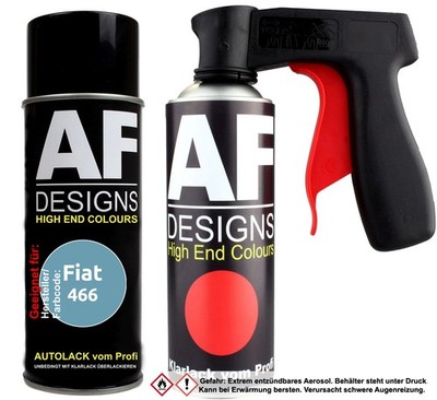 Spraydosen Griff Set für Fiat 466 Blu Nave/Blu Chiaro Basislack Klarlack Handgri
