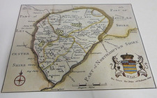 Rutland - Samuel Simpson - 1746 Reprint - Antique Maps of Britain Series - 1970s