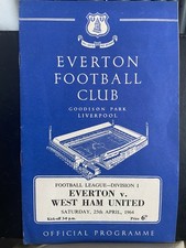 EVERTON v WEST HAM UNITED, 02/04/1964, DIVISION 1