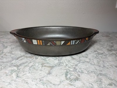 Vtg HTF Denby Langley Retired Marrakesh 12 3/4'' Oval Baker Baking Dish