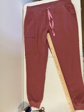 Figs Womens Zamora Jogger Scrub Pants XL Tall Rose Pink Technical Collection