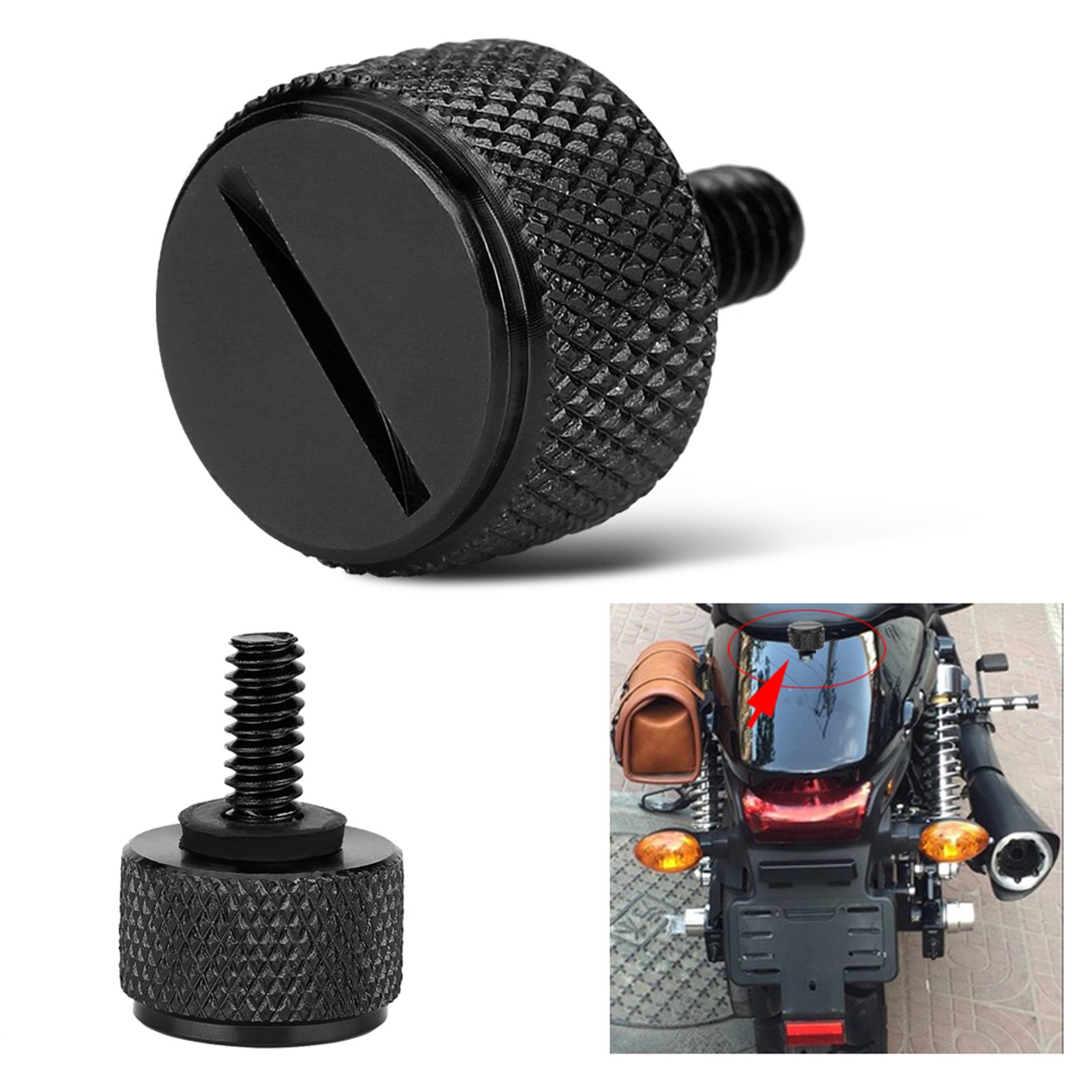 Motorcycle Seat Screws Durable Anodized Aluminum For 1996+ Bikes