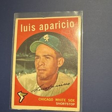 Topps 1959 Topps Luis Aparicio Rookie #310 Chicago White Sox Baseball Card. rookie card picture