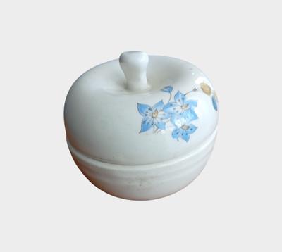 Vintage Porzellan Apfel kleine Dose