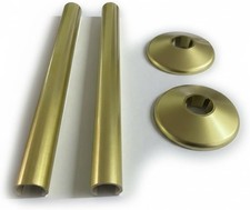 Radiator Pipe Covers SnapFit 2 Pack 200mm Long 15mm Pipe Central Heating Clip On