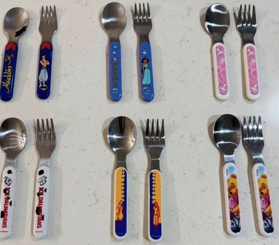 Disney Child Spoon & Fork Stainless Silverware Mini - 12 piece