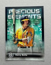 2023 Bowman Platinum Baseball Henry Bolte Precious Elements #PE-6 Athletics