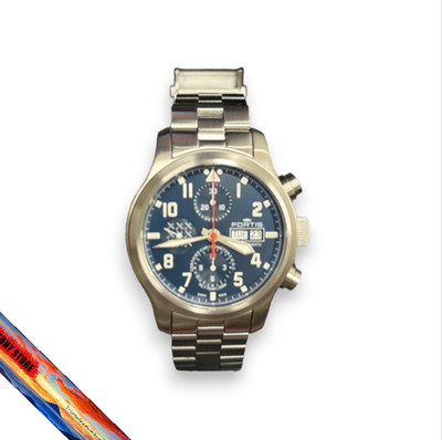 Fortis PC-7 Team Aeromaster 656.10.55M Chronograph Men's Wristwatch 30th Model