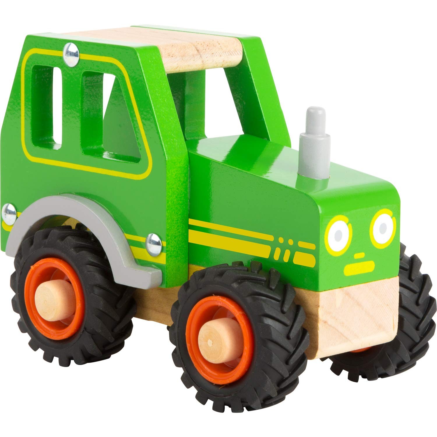 Tracteur en bois idéal comme cadeau d'anniversaire pour enfant dès 18 mois