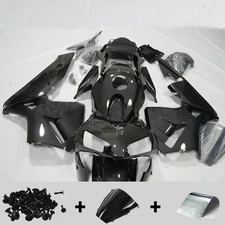 FUD Black Carbon Fiber Fairing Kit for Honda CBR600RR 2003-2004 Painted + Bolts