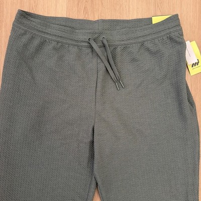 All In Motion Target Large Green Waffle Comfort Sweatpants w/Drawstring Jogger