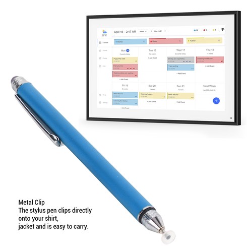 Calendar Stylus Pen Double End Stylus Pen Aluminum Alloy For Touch Screen - Photo 3 sur 12