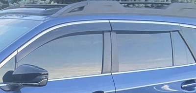 #ad 2020 2025 SUBARU OUTBACK SIDE WINDOW DEFLECTORS F001SAN000 GENUINE CHROME 4 PCS $165.00
