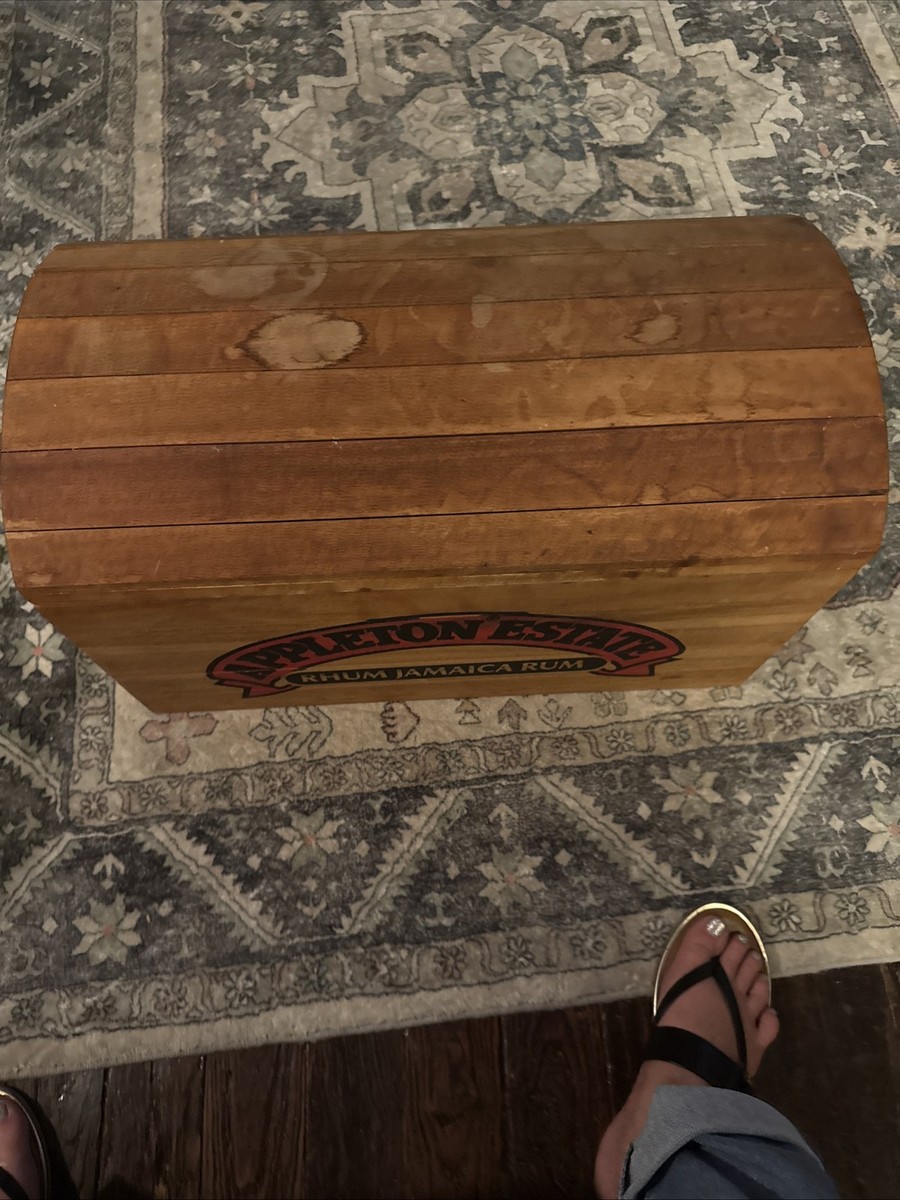 Appleton Estate Jamaica Rum Wooden Pirate Chest W/Rope Handles | eBay