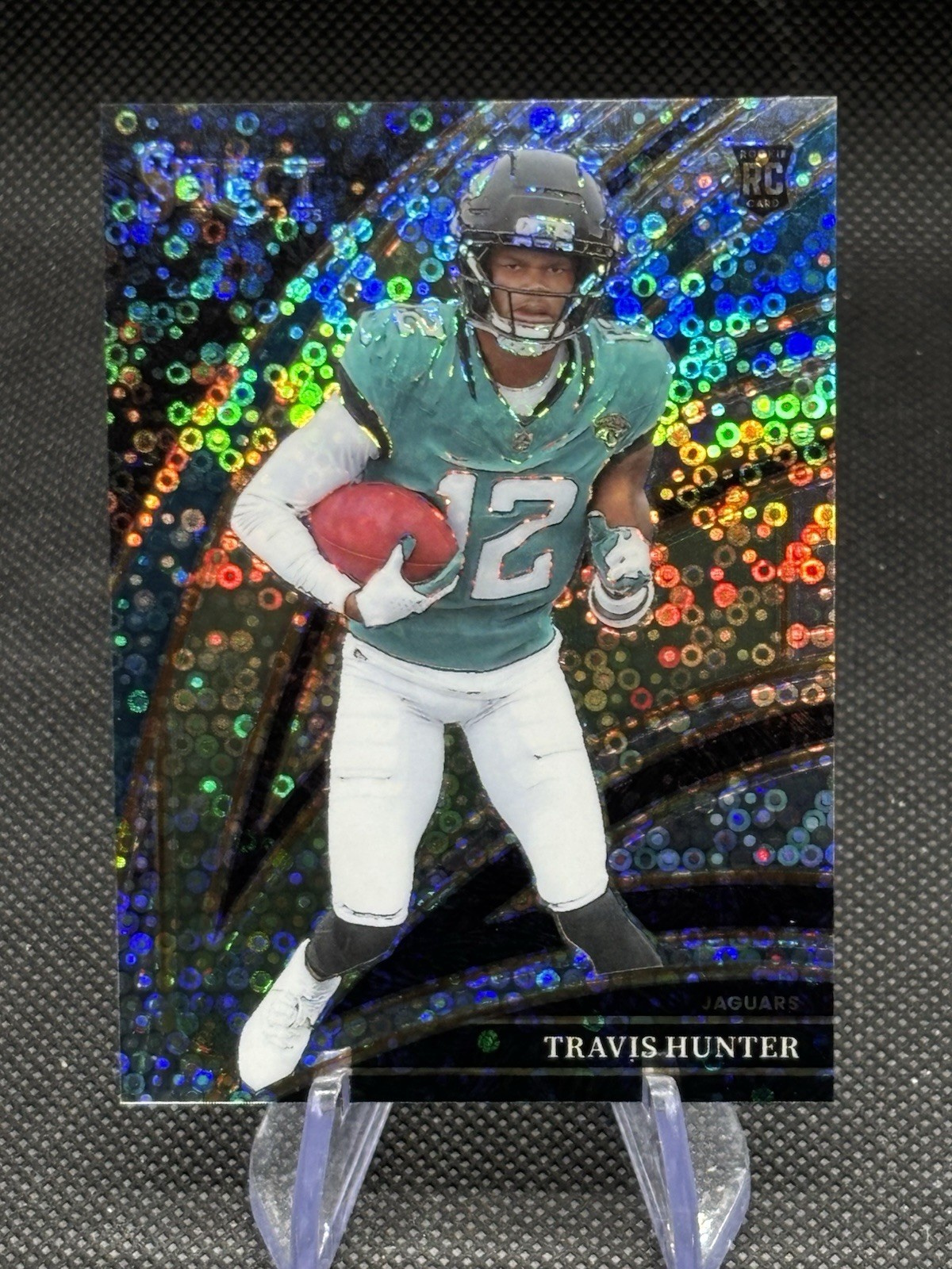2025 Panini Select Travis Hunter Silver Disco Club Level RC Jaguars