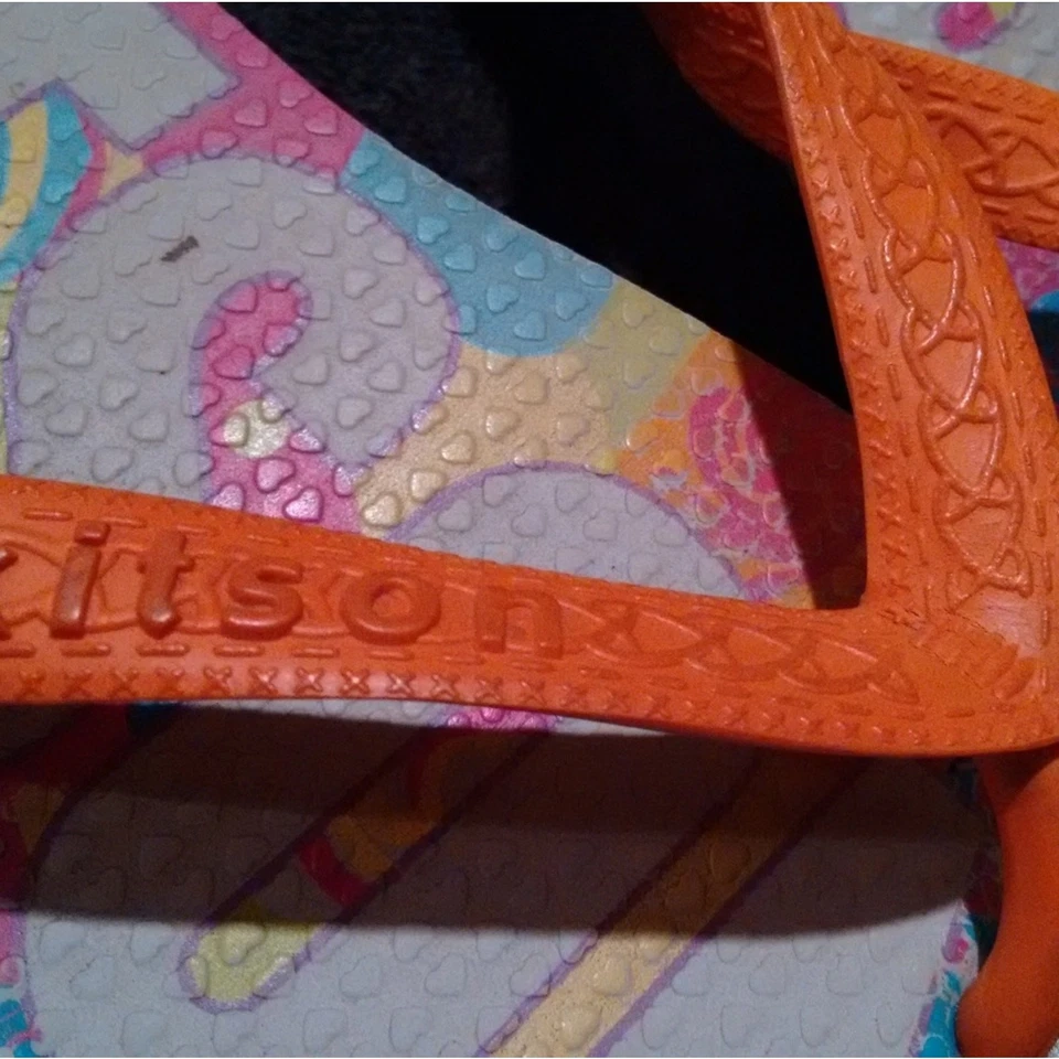 Chanclas Kitson Talla 10 EDICIÓN LIMITADA DIFÍCILES DE ENCONTRAR 10,5 PULGADAS DE LARGO Foto 3 de 4