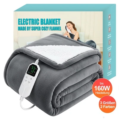 WARMFAY XXL Heizdecke elektrisch Wärmeunterbett Wärmedecke Abschaltautomatik Wärmebett