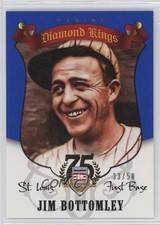 2014 Panini Hall of Fame Diamond Kings Blue 33/50 Jim Bottomley #46 HOF 0l2