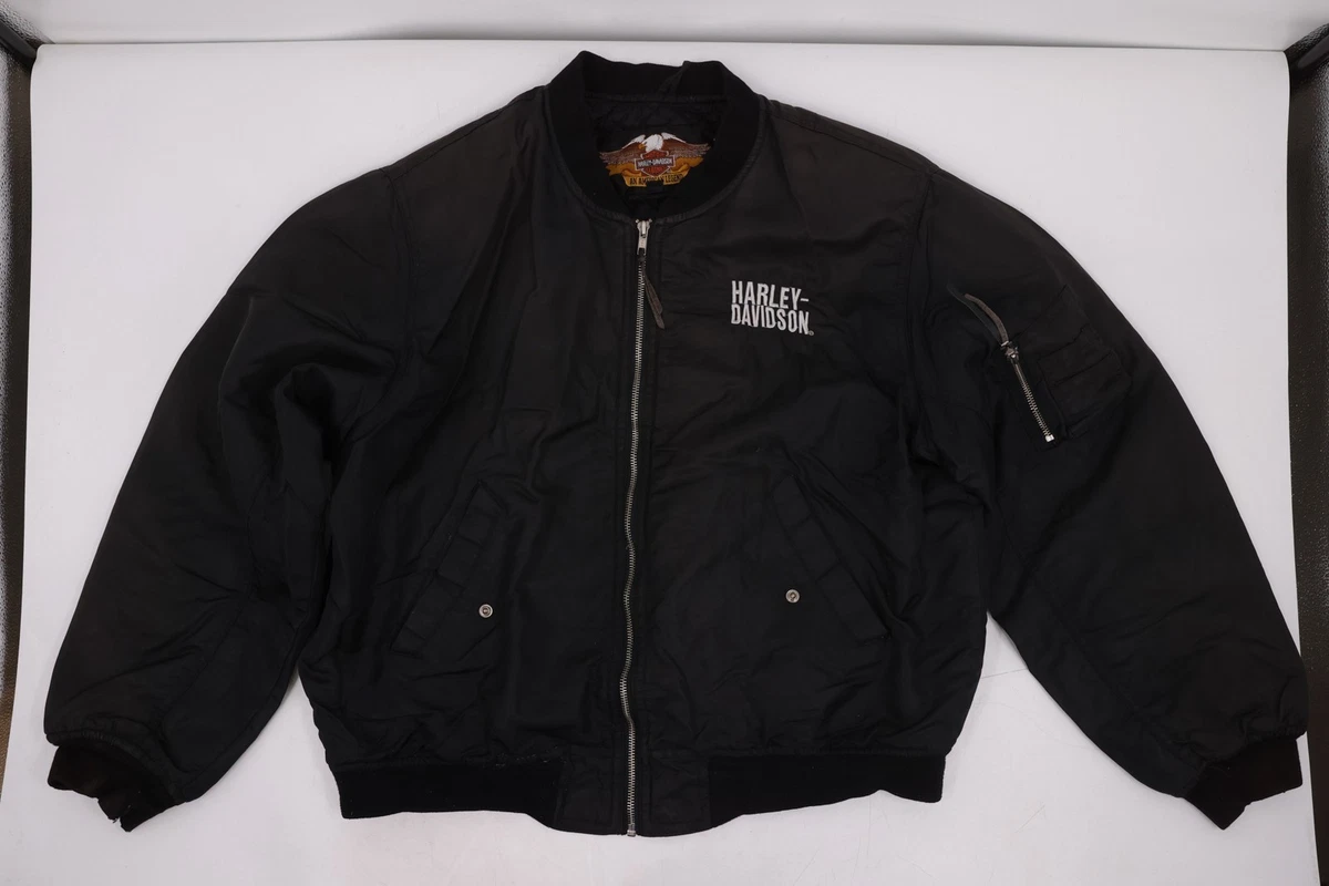 harley davidson bomber jacket products for sale | eBay