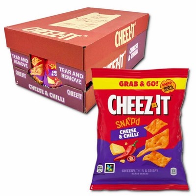 (28,06 /1kg) Cheez It Cheese & Chilli, Gebäck, 20 Beutel je 40g