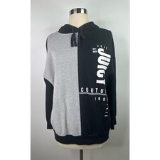 Juicy By Juicy Couture Hooded Logo Women s Cotton Blend Sweatshirt Size S