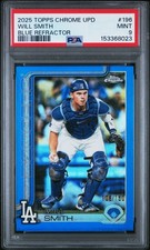 2025 Topps Chrome Update #196 Will Smith Blue Refractor /150 PSA 9