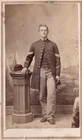 CIVIL WAR CDV PHOTO LT. NATHAN E. DAVIS 39TH ILLINOIS WIA AND KIA LOOK !