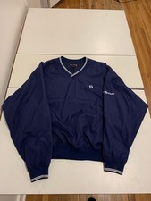 TaylorMade Windbreaker XL Navy Golf Pullover Crewneck Vintage 90s Preppy Retro
