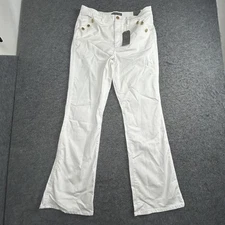 Wit & Wisdom Jeans Womens 14 White Ab-solution Luxe Touch Skyrise Flare Bootcut