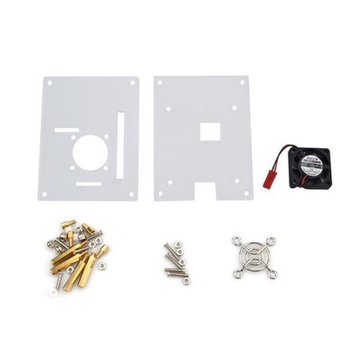Arcylic Clear Case Shell Cooling Fan Heatsink For Raspberry Pi 3/2 Model B/B+