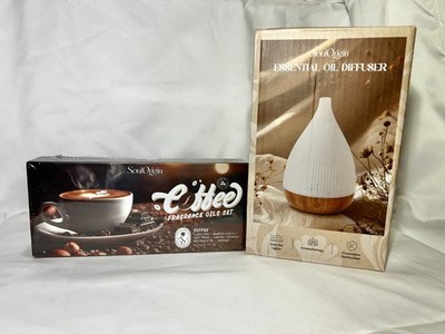 SoulOrigin Essential Oil Diffuser + 'Coffee' Essential Oil Set