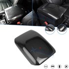 1pc Carbon Fiber Style Inner Armrest Cover Seat Box Cover Trim For Ford Explorer